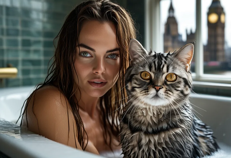 การผจญภัยของแมวอเมริกันช็อตแฮร์ที่บิ๊กเบน - แมวสุดน่ารักพร้อมวิวสถานที่ดังในอังกฤษ