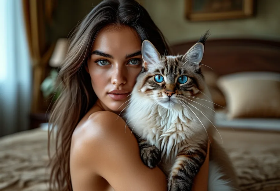 แมวบาหลียืนสง่างามบนกำแพงโคลอสเซียม พร้อมแบกบรรยากาศแห่งประวัติศาสตร์และความนุ่มนวล