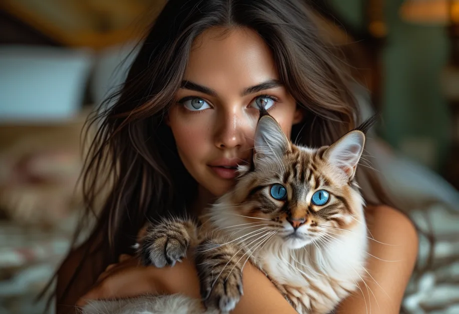 แมวบาหลีพักผ่อนบนกำแพงโคลอสเซียม สร้างบรรยากาศที่อบอุ่นและมีเสน่ห์ของแมวในสถานที่ประวัติศาสตร์