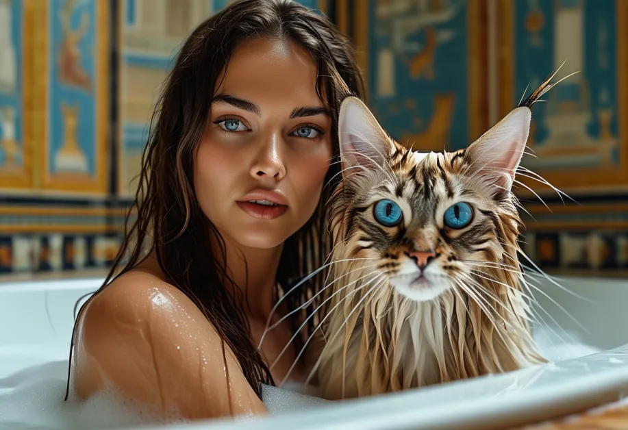 ภาพแมวบาหลียืนสง่างามกลางโคลอสเซียมในกรุงโรม เป็นภาพที่สื่อถึงการพบกันระหว่างประวัติศาสตร์และความน่ารักที่หายาก