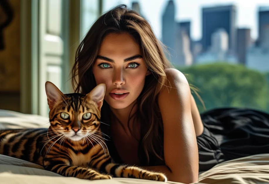 พื้นที่นั่งเล่นกว้างขวางในอพาร์ทเมนท์ Central Park Tower – ห้องนั่งเล่นกว้างขวางพร้อมหน้าต่างแบบพาโนรามาเผยให้เห็นเส้นขอบฟ้าของนิวยอร์กซึ่งเป็นลักษณะของไลฟ์สไตล์ Central Park Tower