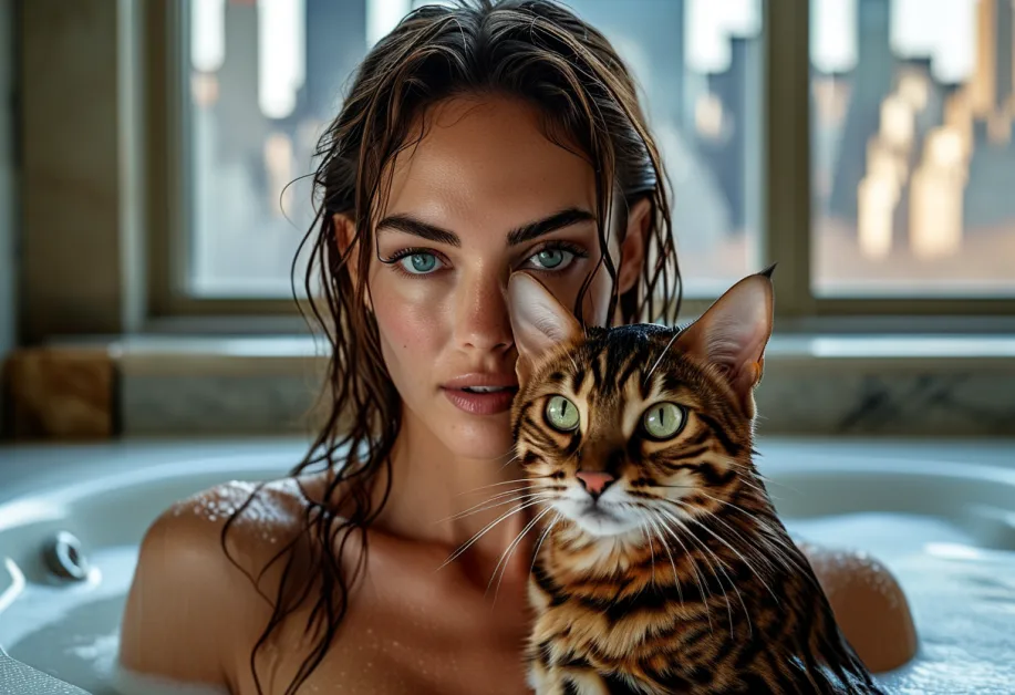 ห้องน้ําหรูหราพร้อมวิวเมืองในเซ็นทรัลพาร์คทาวเวอร์ – การออกแบบห้องน้ําที่หรูหราพร้อมหน้าต่างบานใหญ่ที่แสดงทิวทัศน์ของนิวยอร์กซิตี้ซึ่งเป็นส่วนหนึ่งของสิ่งอํานวยความสะดวกสุดหรูของเซ็นทรัลพาร์คทาวเวอร์