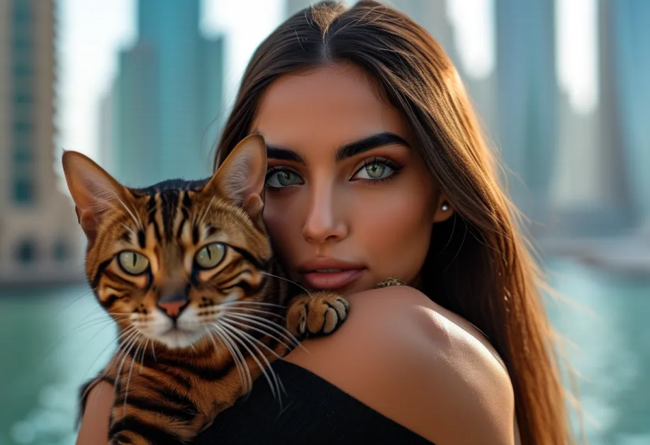 วิว Dubai Marina ในยามเย็นที่สงบเงียบ – Dubai Marina ในยามเย็นที่สงบเงียบ สวยงามด้วยแสงไฟที่ส่องสว่างจากอาคารสูงบนฝั่งน้ำ