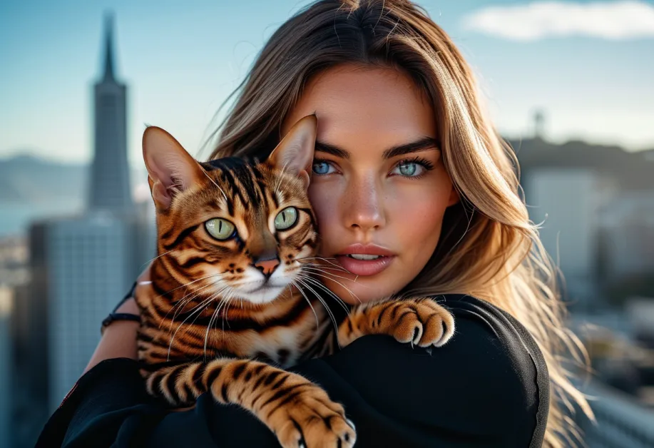 ชั่วโมงทองที่พีระมิดทรานส์อเมริกา - พีระมิดทรานส์อเมริกาอาบด้วยแสงชั่วโมงทองด้วยโทนสีอบอุ่นที่ช่วยเพิ่มเงาเชิงมุมของอาคารตัดกับเส้นขอบฟ้าของซานฟรานซิสโก