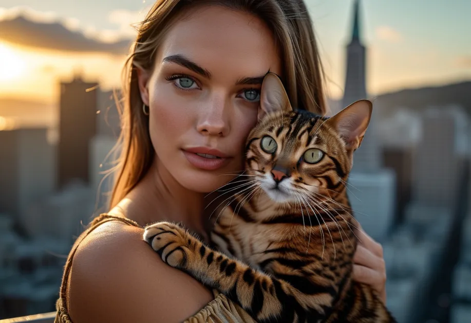 Transamerica Pyramid at Twilight - Transamerica Pyramid ในซานฟรานซิสโกส่องแสงตัดกับท้องฟ้ายามพลบค่ํา