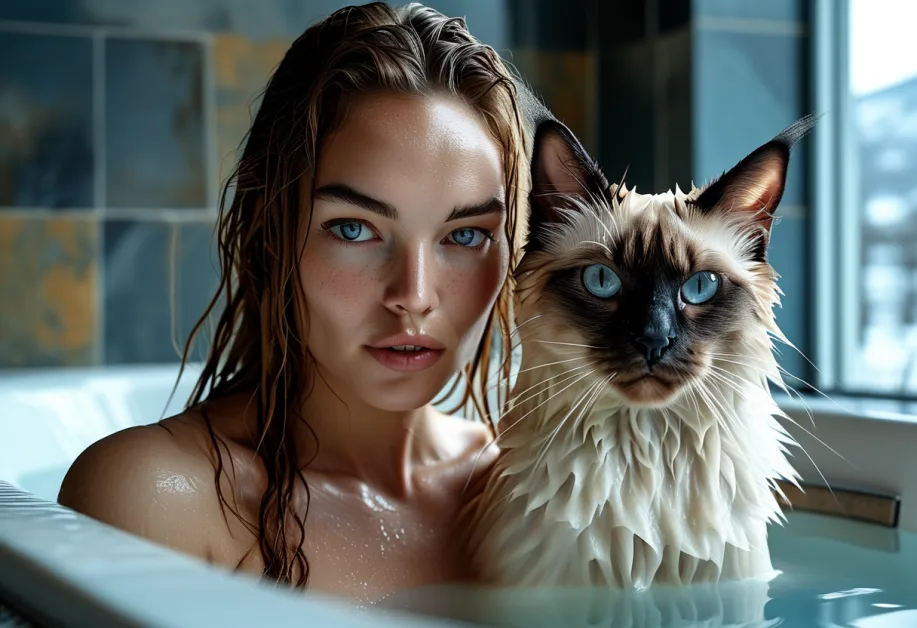 โคลสอัพหัวแมวท็องกินีสเผยเสน่ห์แห่งความงาม" – ภาพโคลสอัพหัวของแมวท็องกินีสโชว์ให้เห็นสีขนและดวงตาที่เต็มไปด้วยความเป็นเอกลักษณ์