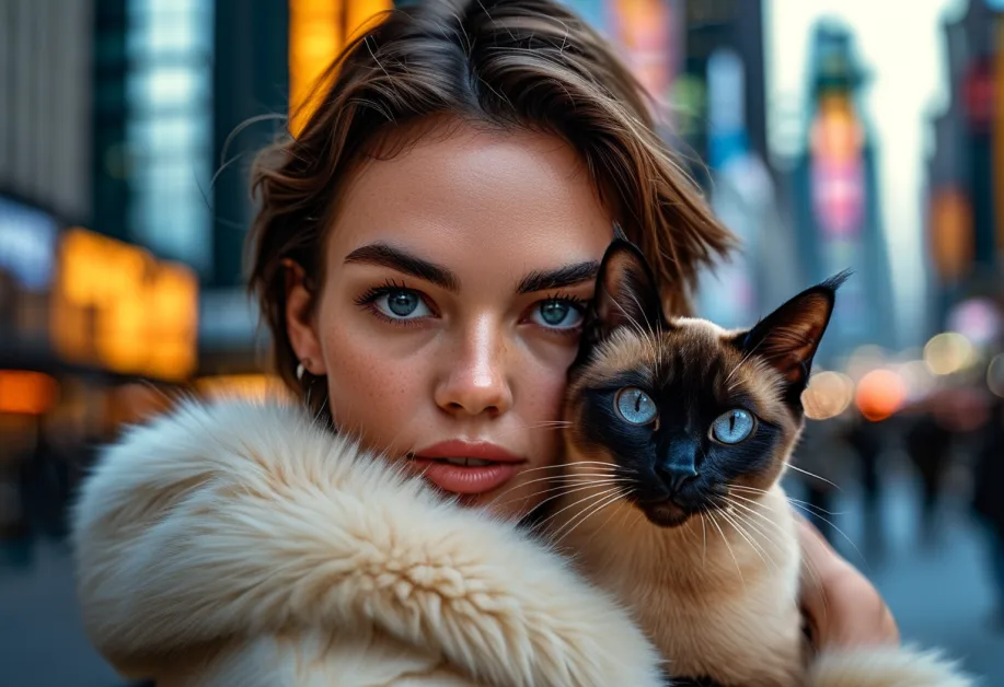 ภาพโคลสอัพของท็องกินีสที่มีสีตาสดใสและขนเงางาม แสดงถึงความสุขุมและความมั่นใจที่เป็นเอกลักษณ์ของพันธุ์นี้