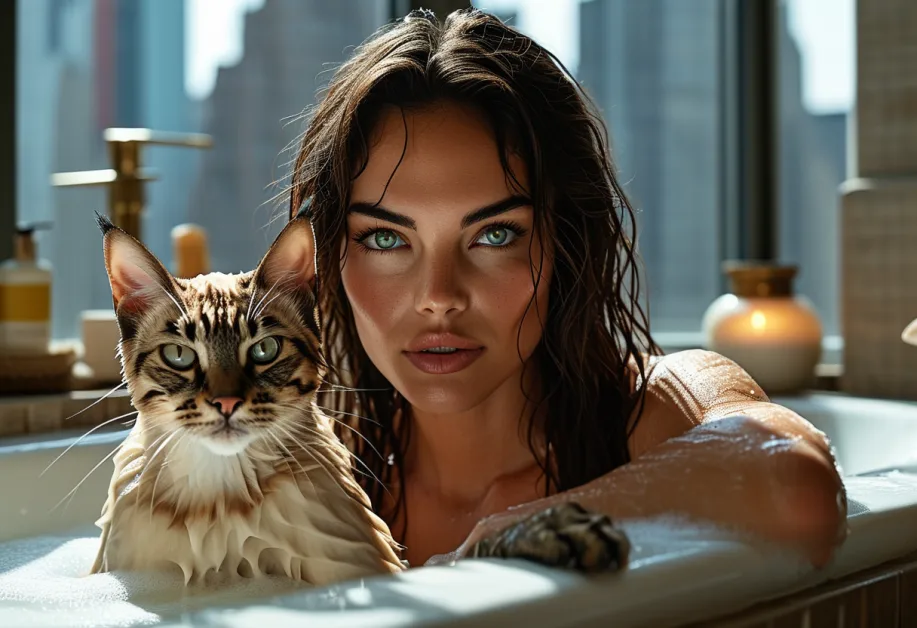 ท็องกินีสตัวน้อยในท่านั่งที่ผ่อนคลายและดูเป็นมิตร ขนเงางามและรูปลักษณ์ที่ดึงดูดใจ ชวนให้หลงใหลในความน่ารักของพวกเขา