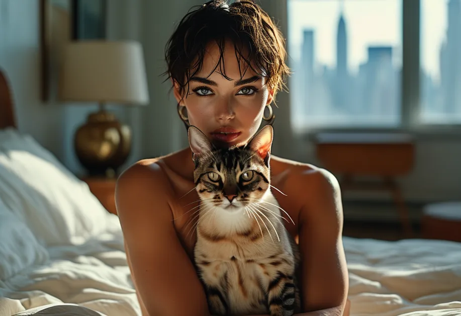 ภาพแมวท็องกินีสที่กำลังพักผ่อนอย่างสงบ ดวงตาเปิดกว้างแสดงถึงความอบอุ่นและความรักที่พวกเขามีต่อเจ้าของ