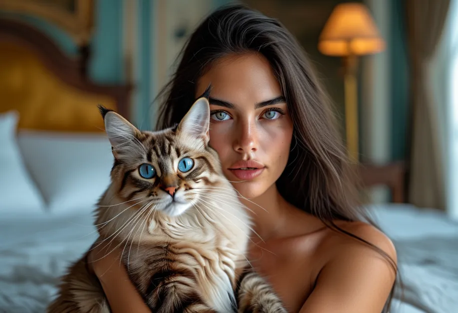 แมวบาหลีตัวน้อยในสถานที่โบราณของอะโครโพลิสเอเธนส์ พร้อมทั้งแสดงอารมณ์ที่ดูสบาย ๆ และความน่ารัก