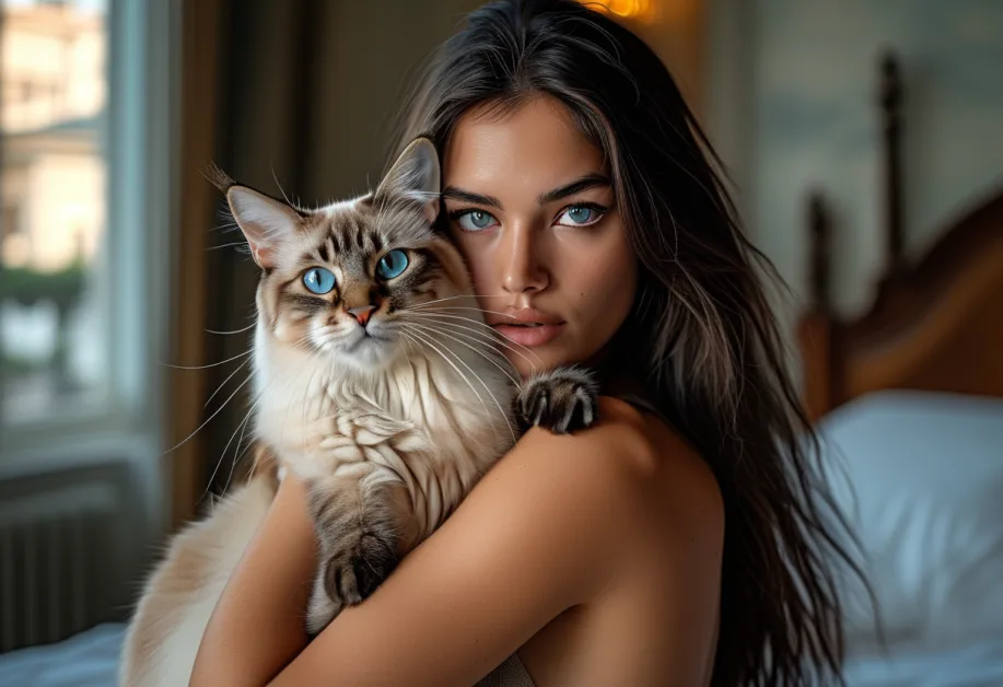 แมวบาหลีที่สำรวจสถานที่โบราณในอะโครโพลิสเอเธนส์ อารมณ์ที่ผสมผสานระหว่างความทันสมัยและความเก่าแก่