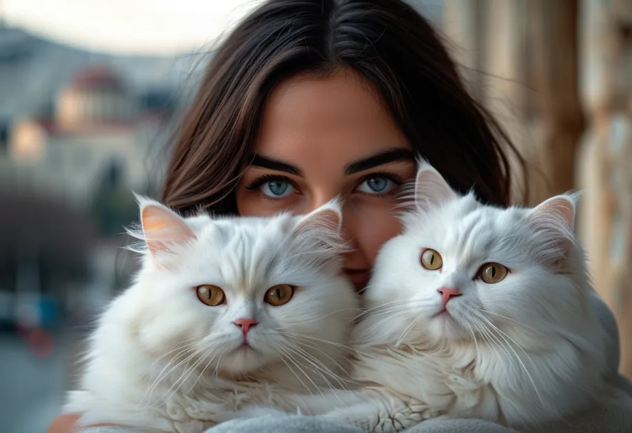 แมวแมงซ์ที่น่ารักกำลังสำรวจพื้นที่รอบอะโครโพลิส เพิ่มสีสันและชีวิตชีวาให้กับสถาปัตยกรรมอันเป็นตำนาน