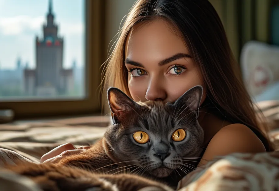 แมวเบอร์มิสที่เปล่งประกายความงามด้วยดวงตาอันสดใส นั่งในท่าที่สง่างาม แสดงถึงความมั่นใจและความสงบในตัว