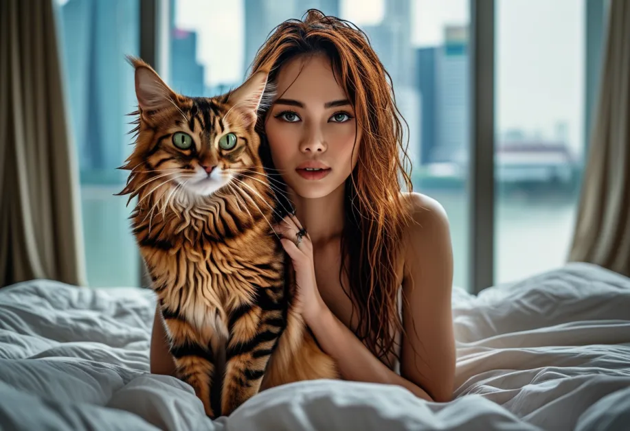 ภาพแมวโซมาลีที่เปี่ยมไปด้วยความมีเสน่ห์ ดึงดูดทุกสายตาด้วยความน่ารักแบบธรรมชาติ