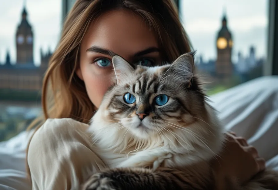 เสน่ห์แห่งแมวแร็กดอลล์ที่เปล่งประกาย! แมวขนยาวนุ่มน่าสัมผัสในอิริยาบถสุดผ่อนคลาย เหมาะสำหรับครอบครัวที่รักแมว