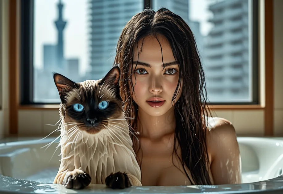 แมวเบอร์แมนตัวน้อยที่ดูซุกซนกำลังสำรวจพื้นที่รอบตัวด้วยความอยากรู้อยากเห็น