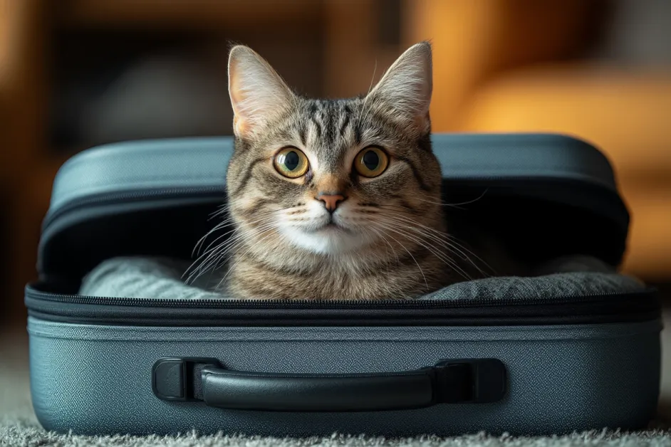 แมวแสดงท่าทางขี้เล่นในบ้าน การสร้างความสัมพันธ์ระหว่างแมวและเจ้าของผ่านการเล่น