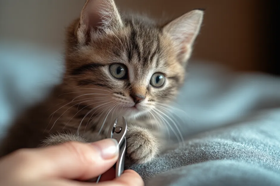 แมวเดินในห้องนั่งเล่นด้วยความมั่นใจและสงบสุข