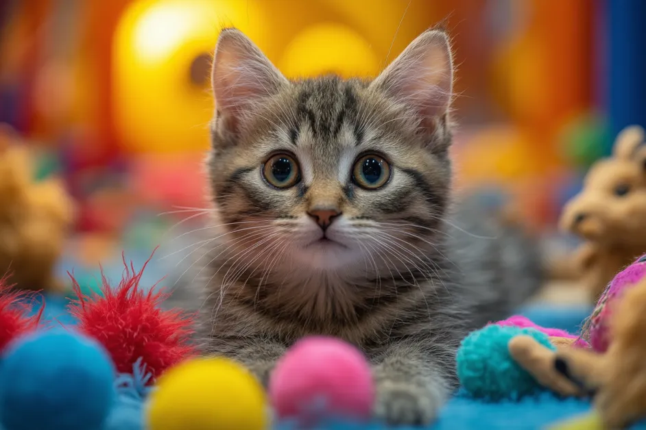 แมวเดินสำรวจสวนอย่างมีความสุข เพิ่มความผ่อนคลายและความสดชื่น