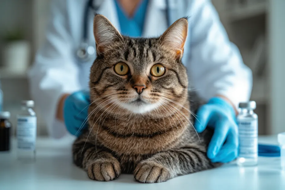 แมวกำลังเล่นสนุกบนเฟอร์นิเจอร์ สะท้อนถึงความมีชีวิตชีวาและความขี้เล่น