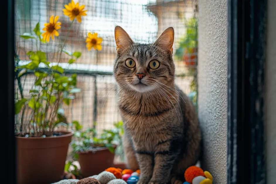 แมวเล่นอยู่บนพื้นไม้ สร้างบรรยากาศที่เรียบง่ายและอบอุ่น