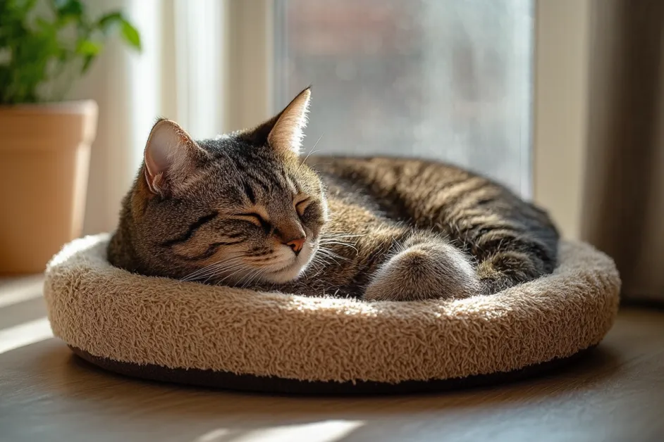 แมวกำลังเล่นในพื้นที่ที่จัดไว้สำหรับการออกกำลังกายและความสนุก