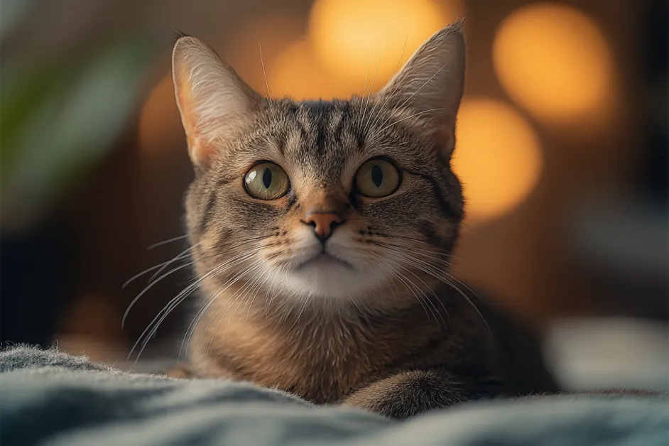 แมวกำลังวิ่งไล่จับของเล่นในบ้าน เพิ่มความสนุกและการออกกำลังกายสำหรับสัตว์เลี้ยง