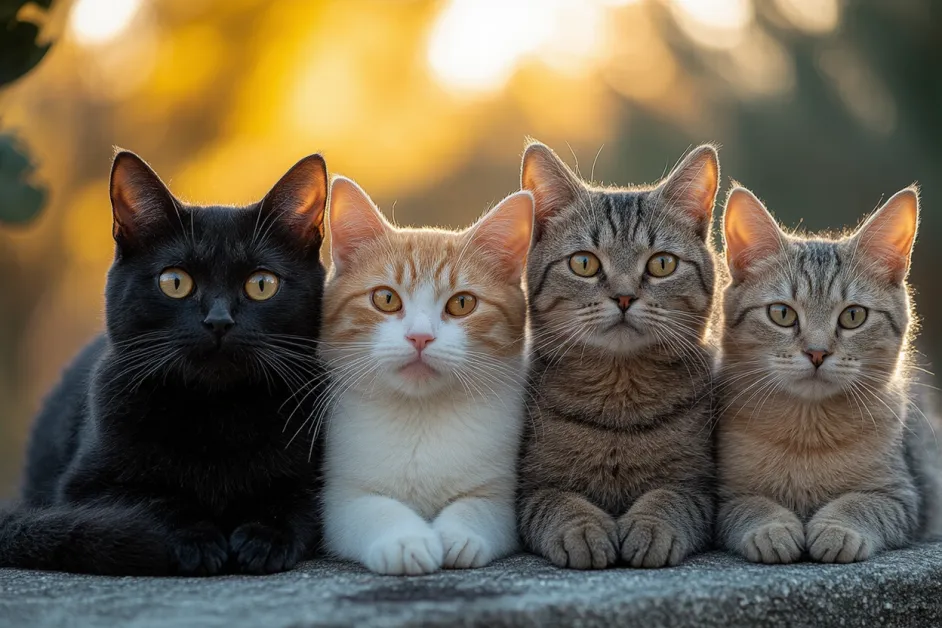 แมวกำลังพักผ่อนอย่างผ่อนคลายในมุมที่ปลอดภัย เสริมสร้างความอบอุ่นและปลอดภัยในบ้าน