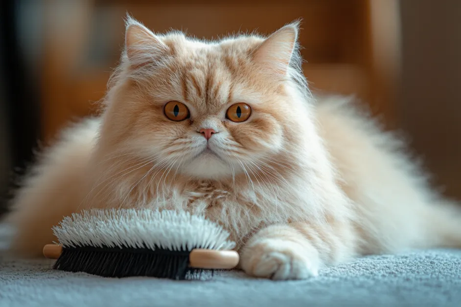 แมวพักผ่อนบนเก้าอี้อย่างสงบ แสดงถึงการดูแลแมวที่ดีในสภาพแวดล้อมที่สะดวกสบาย