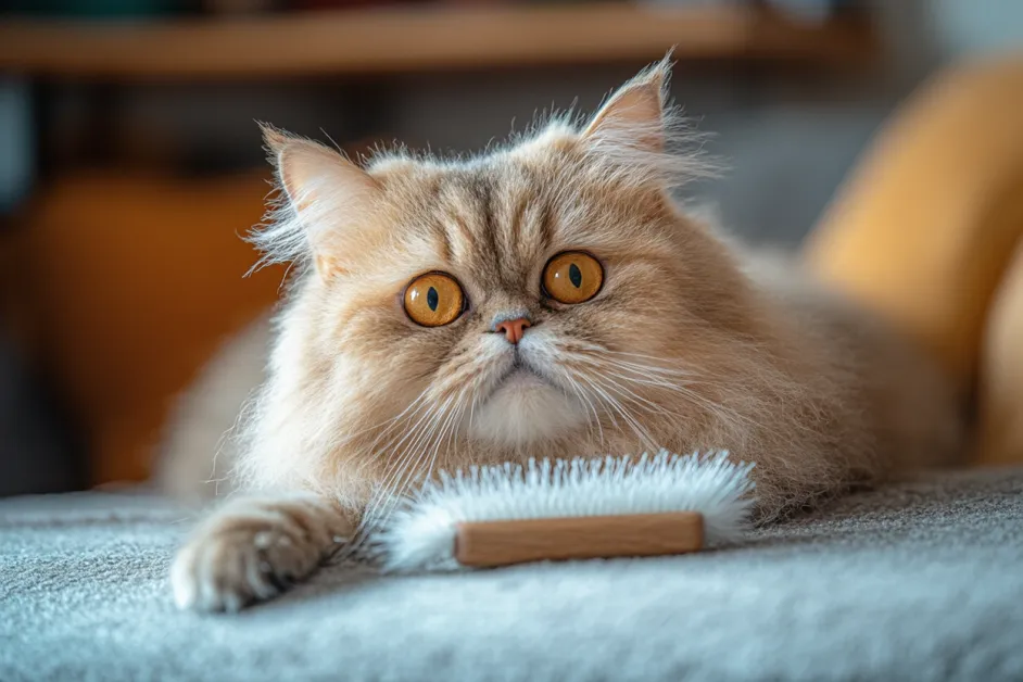 ภาพแมวสุขภาพดีนั่งผ่อนคลาย แสดงถึงการดูแลที่ยอดเยี่ยมและความสุขของสัตว์เลี้ยง