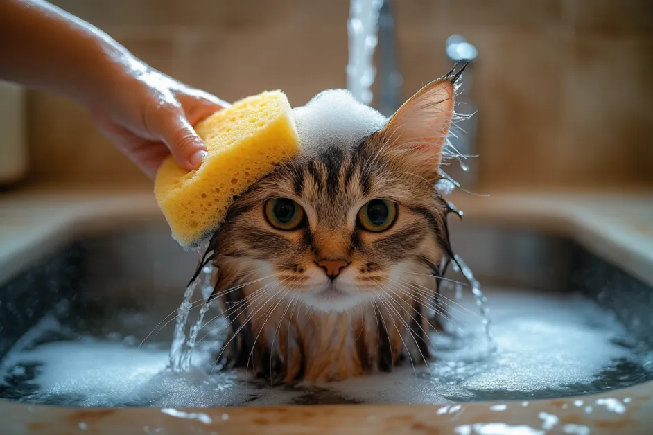 แมวแสดงความสนุกสนานระหว่างการเล่น การสร้างช่วงเวลาคุณภาพกับแมวที่น่ารักของคุณ