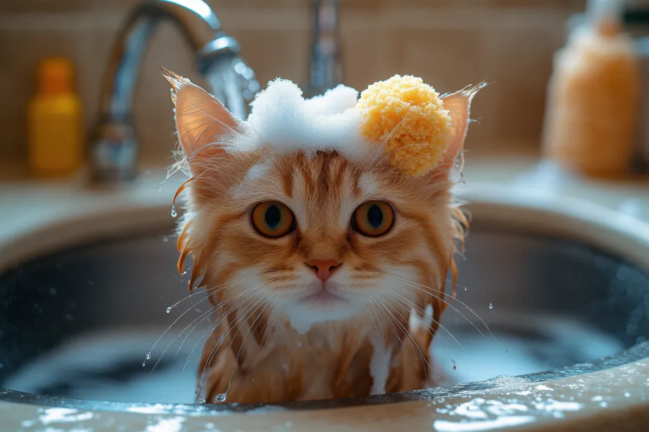 แมวนอนพักผ่อนในมุมโปรดที่เงียบสงบ การสร้างพื้นที่ปลอดภัยสำหรับแมวในบ้าน