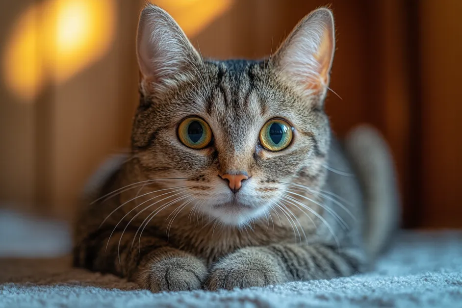 แมวกำลังสำรวจพื้นที่ในศูนย์พักพิง แสดงถึงความอยากรู้และความพร้อมที่จะเป็นสมาชิกใหม่ในครอบครัว