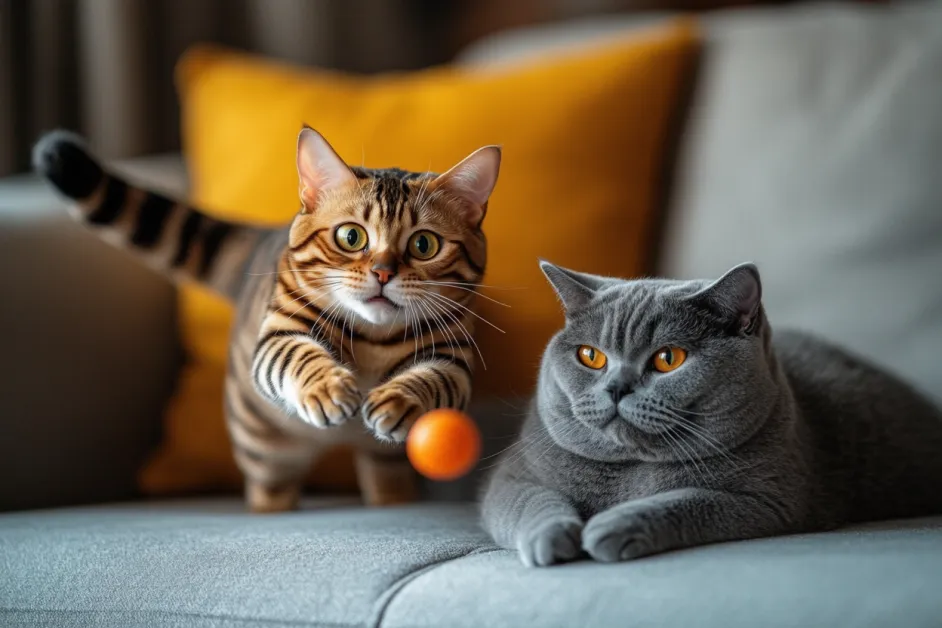 แมวที่เต็มไปด้วยความอยากรู้อยากเห็นกำลังสำรวจโลกใหม่ พร้อมที่จะสร้างความสุขในบ้านใหม่