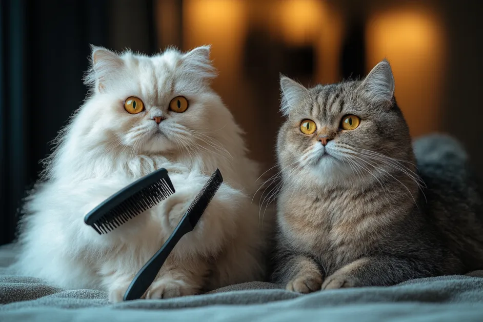 แมว Scottish Fold หูพับน่ารัก นั่งสงบในมุมพักผ่อน ด้วยนิสัยขี้เล่นและอ่อนโยน