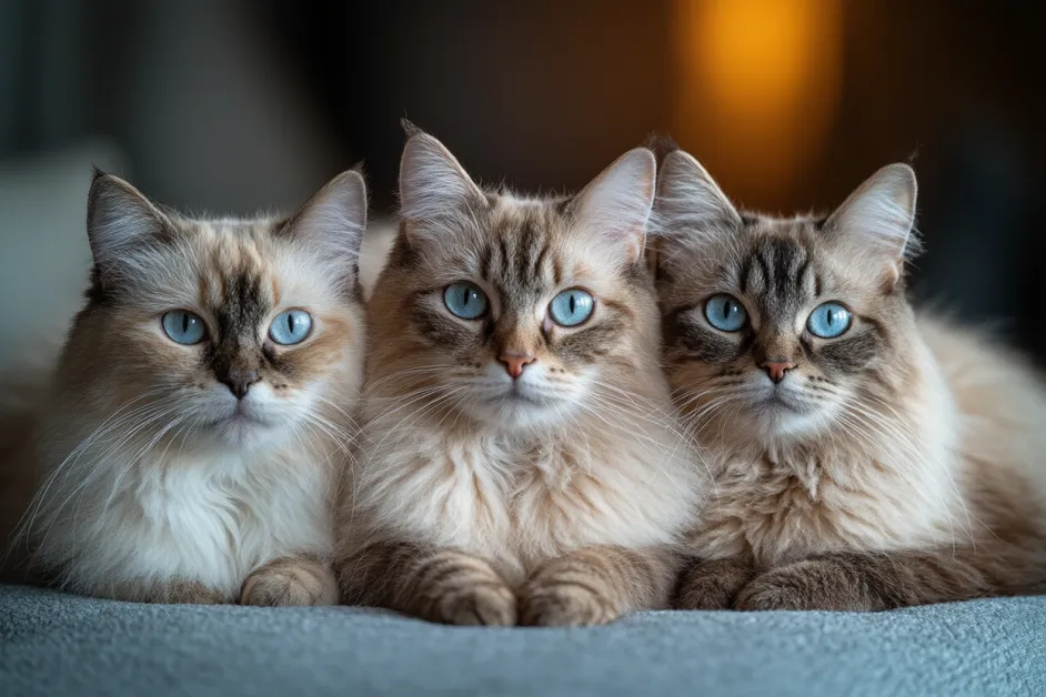 แมว Persian ขนยาวที่หรูหรา กำลังนั่งสบาย ๆ ในมุมโปรด ด้วยบุคลิกที่สงบและรักความสบาย เหมาะสำหรับการเลี้ยงในบ้าน