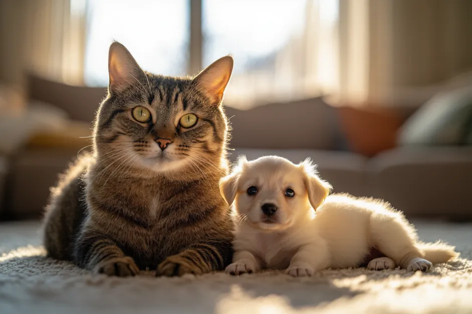 ลูกแมวขี้เล่นในศูนย์พักพิง สนุกสนานกับของเล่นและพร้อมสำหรับการรับเลี้ยง