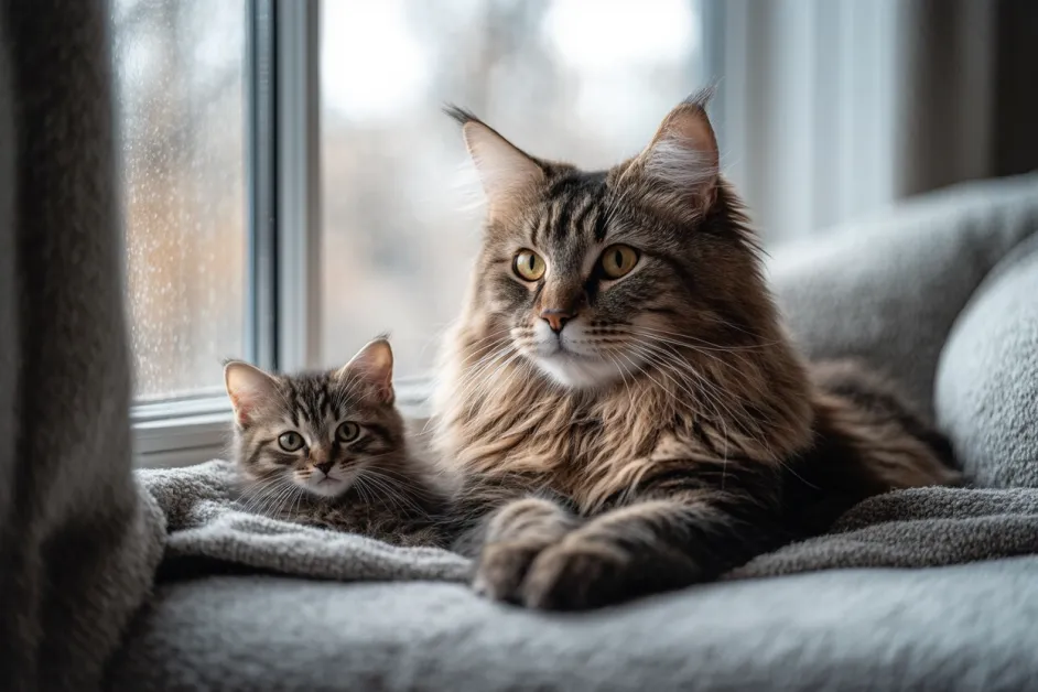 แมวที่มีนิสัยสงบและเป็นมิตร ช่วยให้ครอบครัวมีความสุขและเด็กๆ เรียนรู้ความรับผิดชอบ