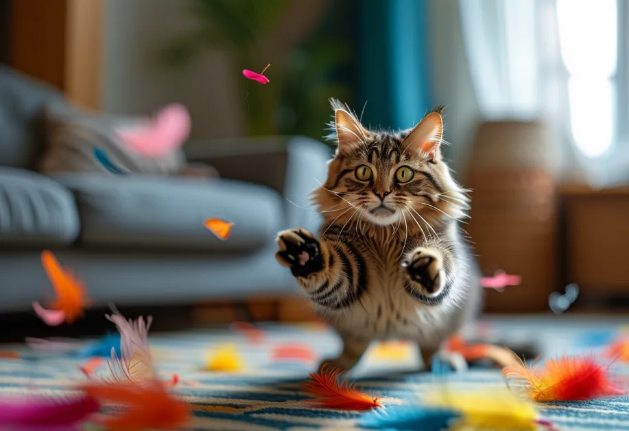 ภาพแมวนั่งอยู่ในกรอบหน้าต่างที่มีแสงแดดอ่อน - การสัมผัสแสงแดดช่วยส่งเสริมสุขภาพจิตและเพิ่มความกระปรี้กระเปร่าให้กับแมว