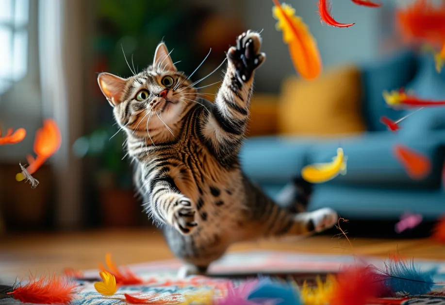 แมวกำลังเพลิดเพลินกับอาหารสดใหม่ - การให้อาหารที่เหมาะสมช่วยสนับสนุนสุขภาพและความแข็งแรงในแมว.