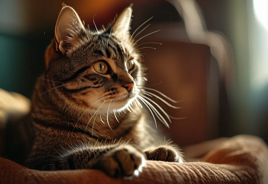 แมวขนยาวนอนในตะกร้าสวยงาม - แมวสุขภาพดีแสดงความสุขในพื้นที่ที่เหมาะสมสำหรับการพักผ่อน.