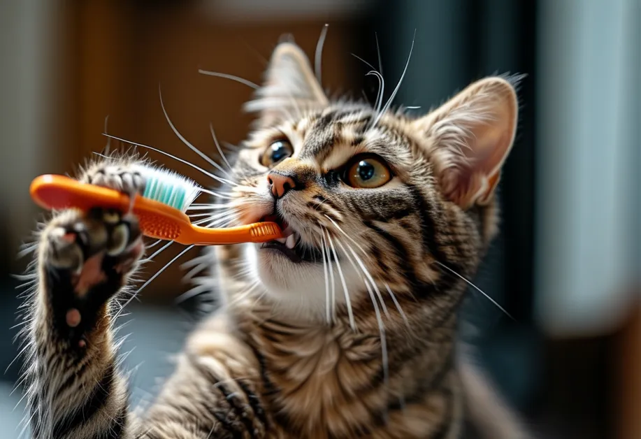 ภาพแมวที่นอนในมุมเงียบสงบของบ้าน - สภาพแวดล้อมที่ปลอดภัยและสะอาดช่วยลดความเครียดและส่งเสริมสุขภาพโดยรวมของแมว