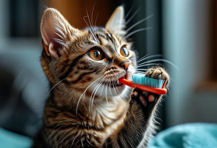 แมวพักผ่อนในมุมสงบของบ้าน - แมวนอนอยู่ในพื้นที่ที่เงียบสงบและอบอุ่น สะท้อนถึงการดูแลสุขภาพแมวในช่วงฤดูหนาว