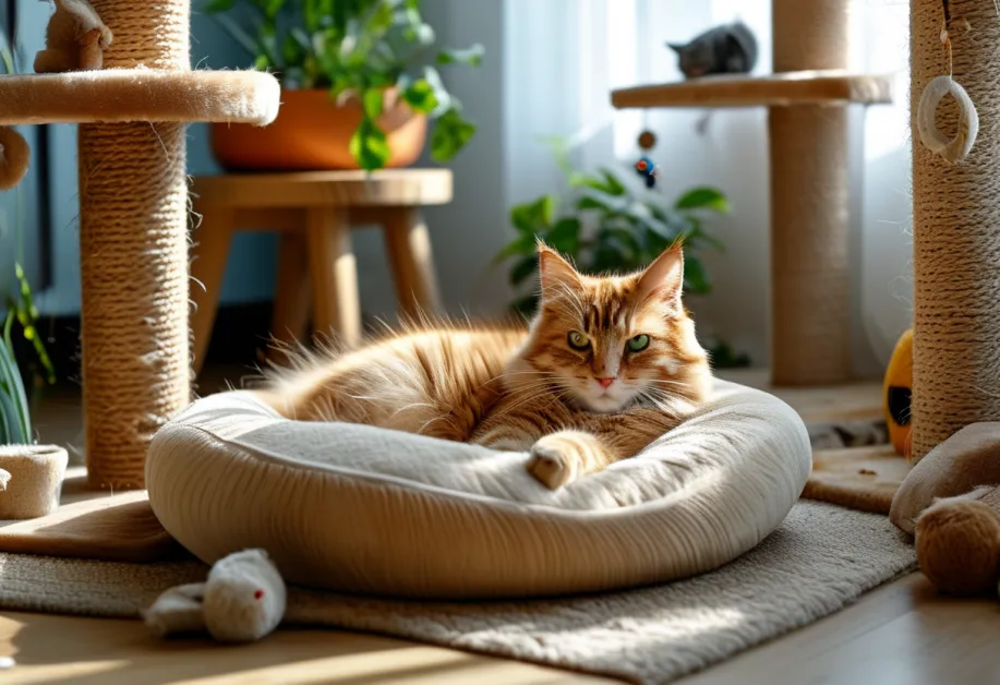 ภาพแมวที่กำลังสำรวจของเล่นใหม่ - การกระตุ้นพฤติกรรมการเล่นของแมวด้วยของเล่นที่เหมาะสมช่วยพัฒนาสุขภาพกายและจิตใจ