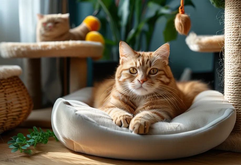 ภาพแมวกำลังเล่นกับเจ้าของอย่างสนุกสนาน - การมีปฏิสัมพันธ์กับเจ้าของช่วยสร้างความสัมพันธ์ที่ดีและส่งเสริมสุขภาพจิตใจของแมว