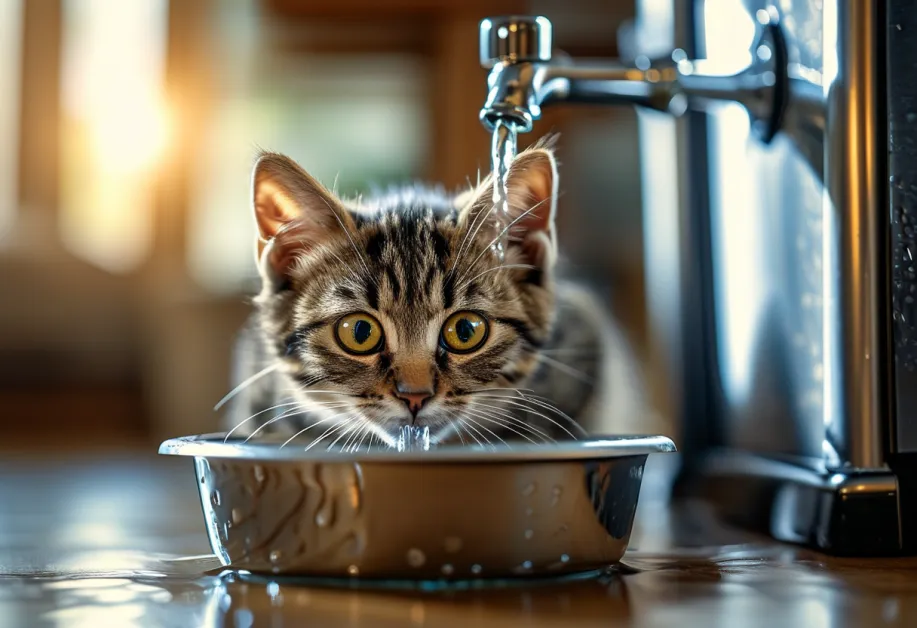 ภาพแมวที่นั่งเงียบสงบในห้องส่วนตัว - พื้นที่ที่เงียบสงบช่วยลดความเครียดและส่งเสริมความสุขในชีวิตประจำวันของแมว