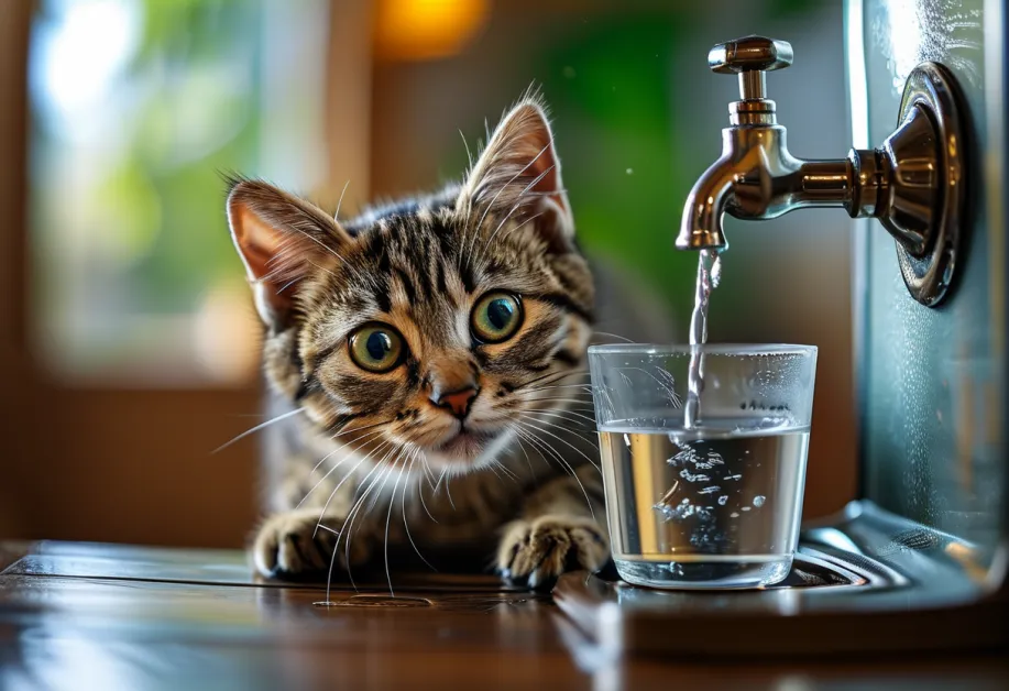 แมวสีขาวดำกำลังนั่งมองอย่างอยากรู้อยากเห็น - สายตาที่แสดงความเฉลียวฉลาดและเสน่ห์เฉพาะตัว.