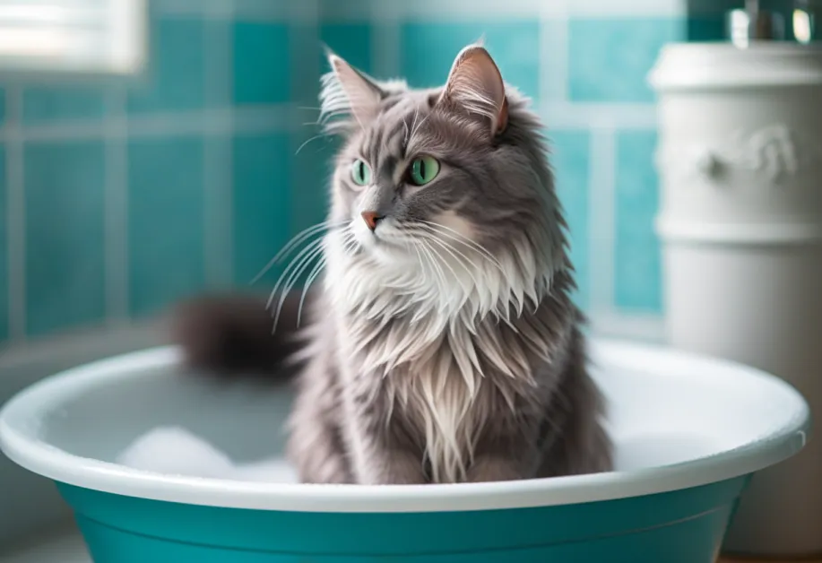 แมวสีขาวที่มีหูสะอาดและสุขภาพดี - เป็นตัวอย่างที่ดีของผลลัพธ์จากการดูแลสุขภาพหูที่เหมาะสม เพื่อความเงางามและสุขภาพที่ดีของแมว