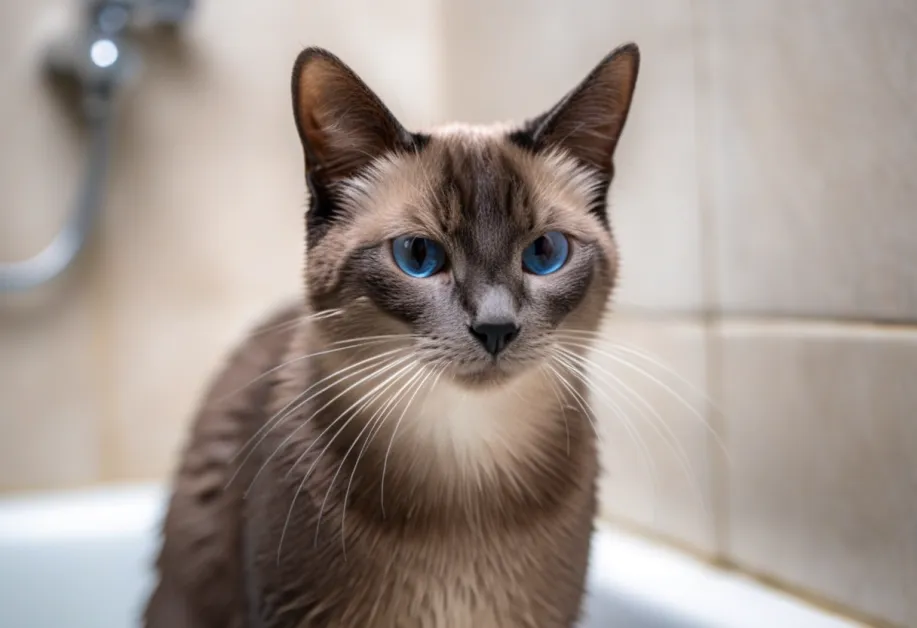 แมวสุขภาพดีหลังจากได้รับการทำความสะอาดหูด้วยเทคนิคที่ถูกต้องและปลอดภัย