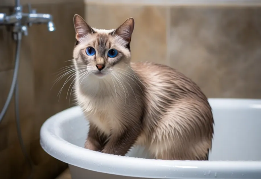 ภาพใกล้หูของแมวที่ดูสะอาดและแข็งแรง - สื่อถึงผลลัพธ์ของการทำความสะอาดหูอย่างถูกต้อง เพื่อป้องกันการสะสมของแบคทีเรียและสิ่งสกปรก